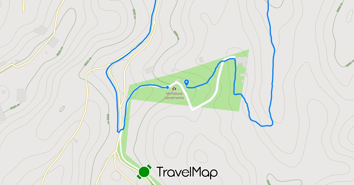 TravelMap itinerary: running in Vietnam (Asia)