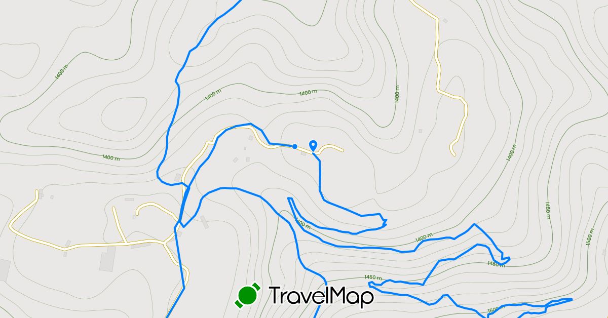 TravelMap itinerary: running in Vietnam (Asia)