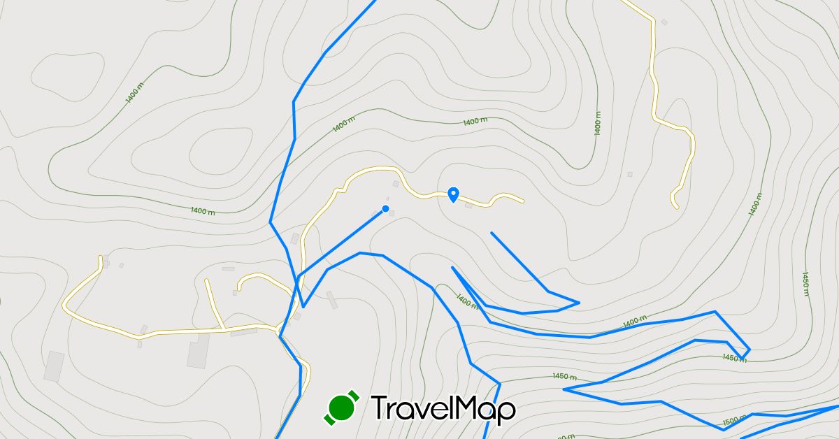 TravelMap itinerary: running in Vietnam (Asia)